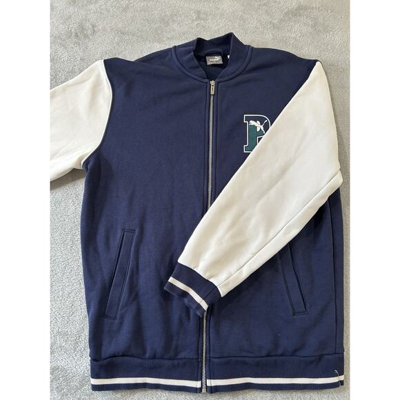 Puma Other - PUMA Color Block Letter Print Sports Casual Jacket